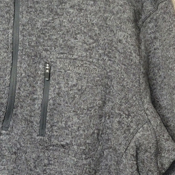 Woolrich ● Gray Heather Half Zip Pullover Sweater Men’s Size XL - Picture 4 of 8